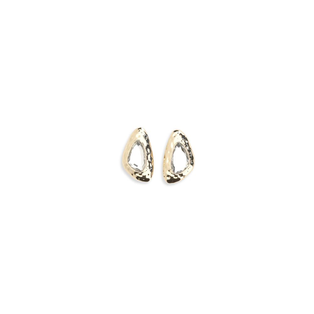 Orecchini in ottone dorato con autoritratto