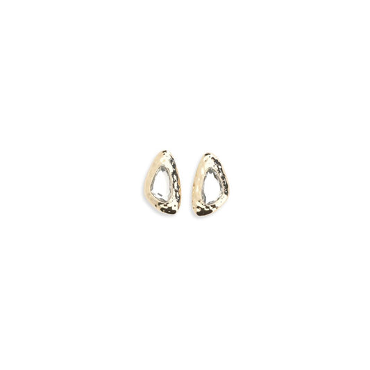 Orecchini in ottone dorato con autoritratto