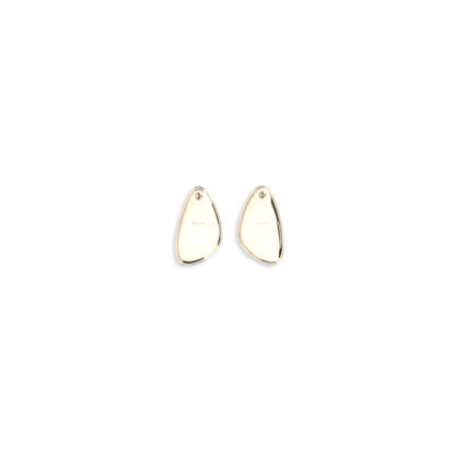Orecchini in ottone dorato con autoritratto