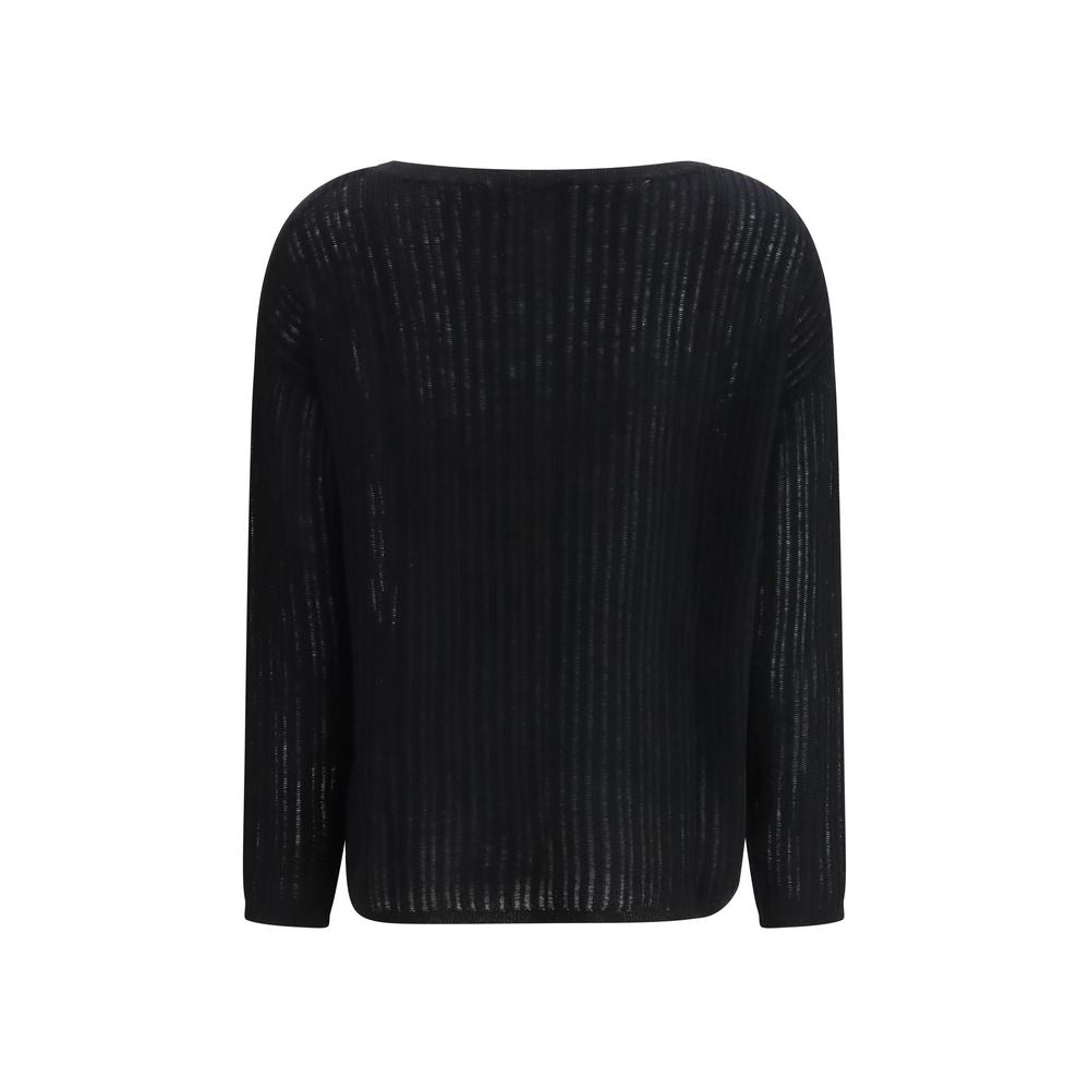Maglione in cashmere nero Allude