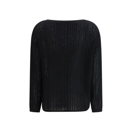 Maglione in cashmere nero Allude
