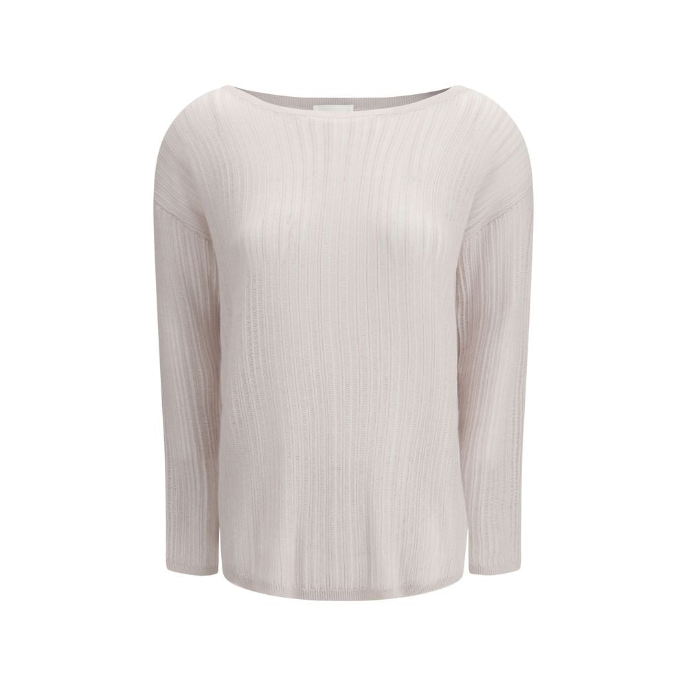 Maglione in cashmere bianco Allude