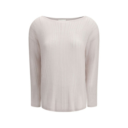 Maglione in cashmere bianco Allude