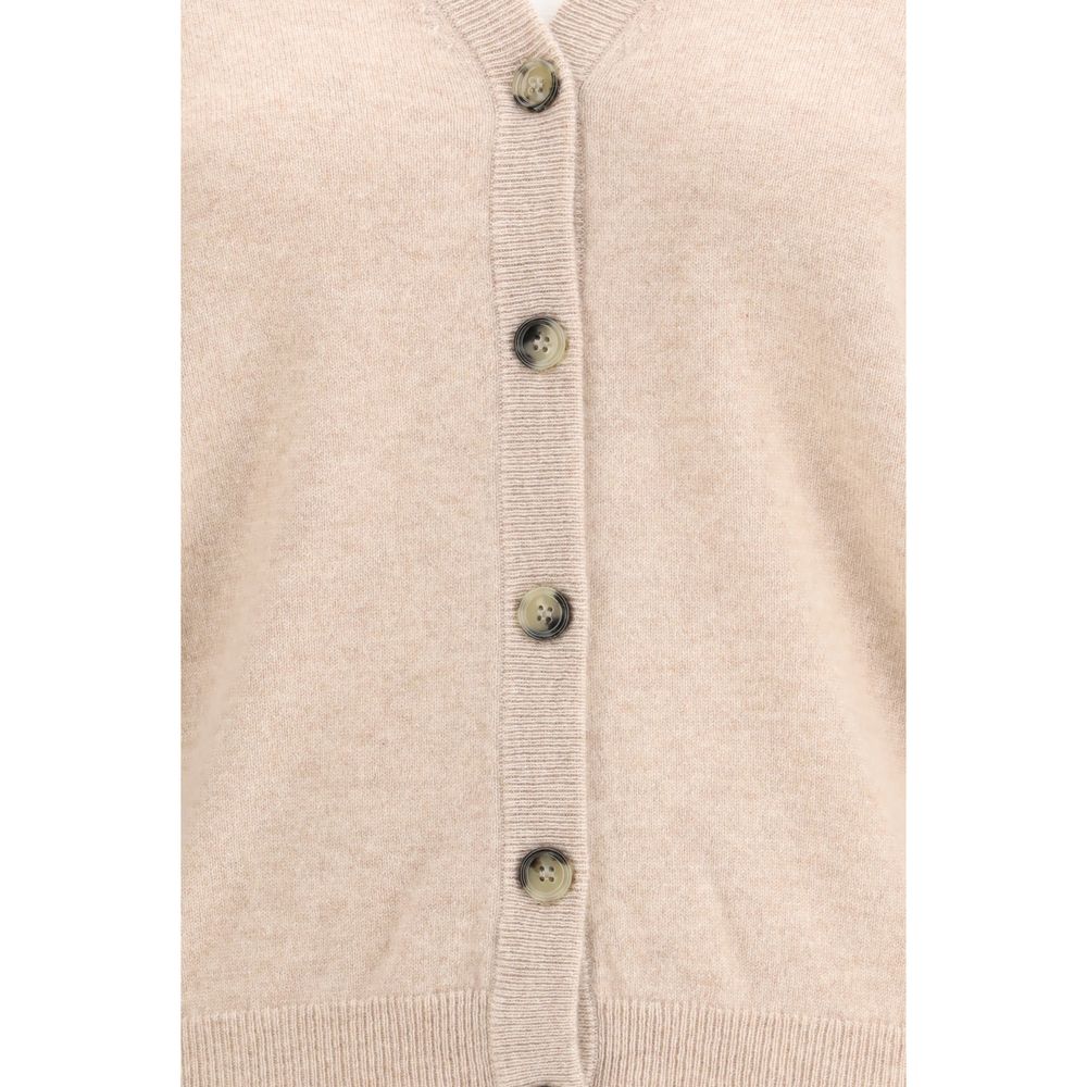Cardigan in cashmere beige Allude