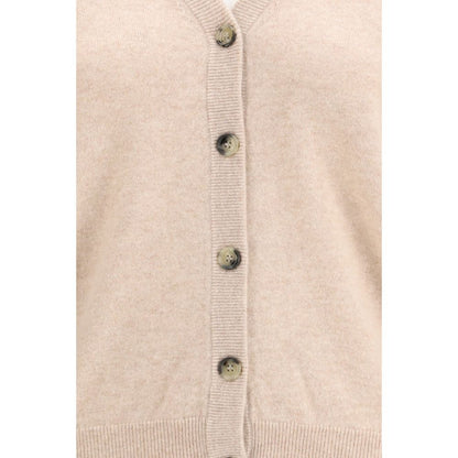 Cardigan in cashmere beige Allude