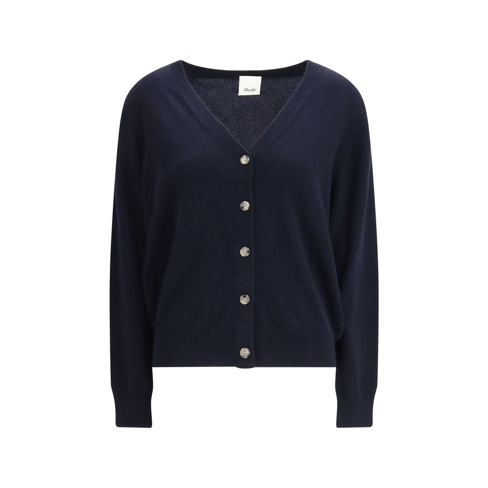Cardigan in cashmere blu Allude