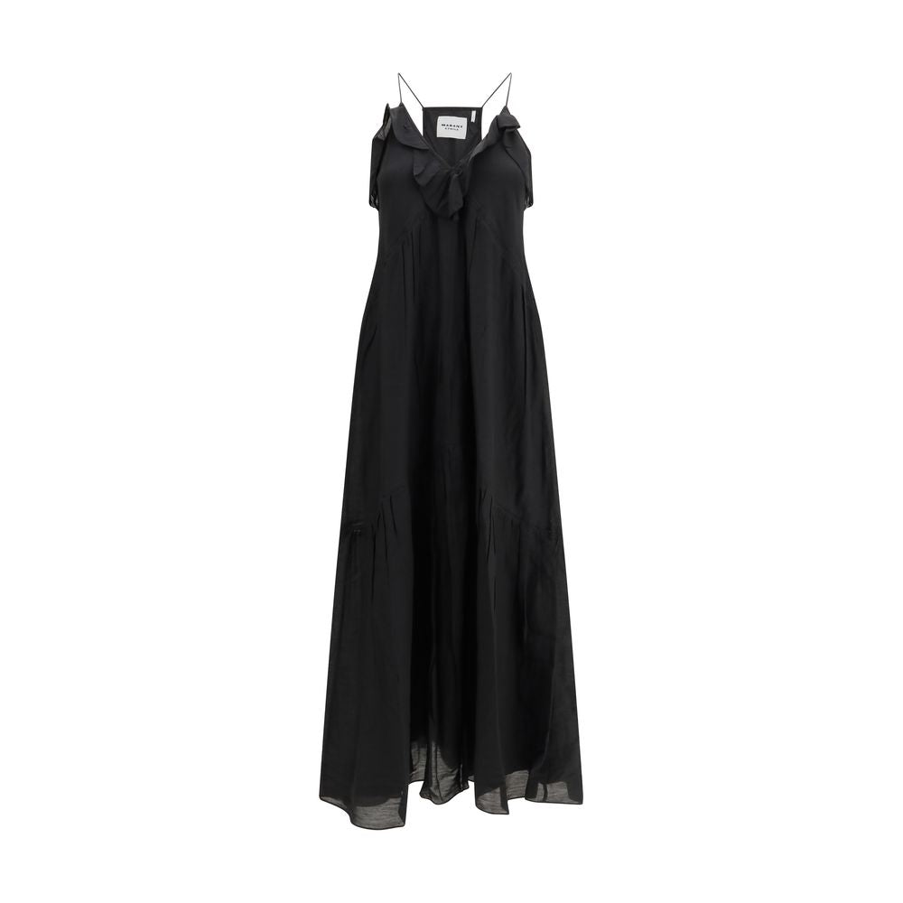 Abito casual in cotone nero Marant Etoile
