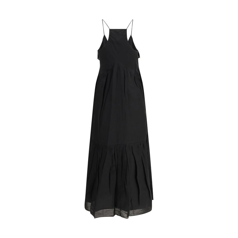 Abito casual in cotone nero Marant Etoile