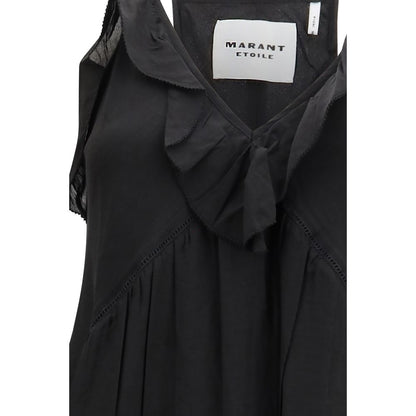 Abito casual in cotone nero Marant Etoile