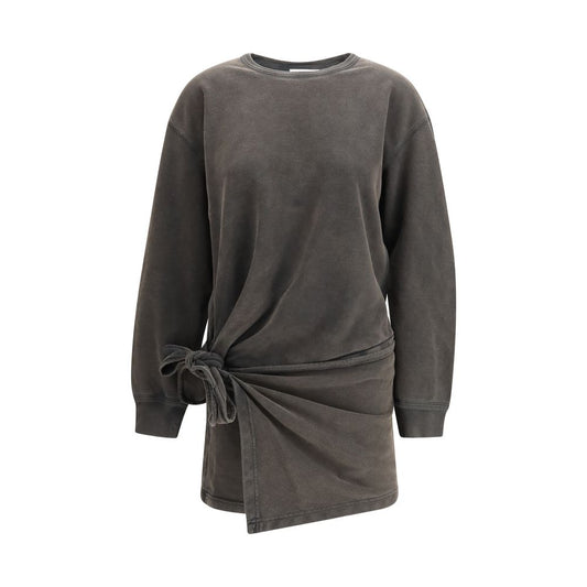 Abito casual in cotone grigio Marant Etoile