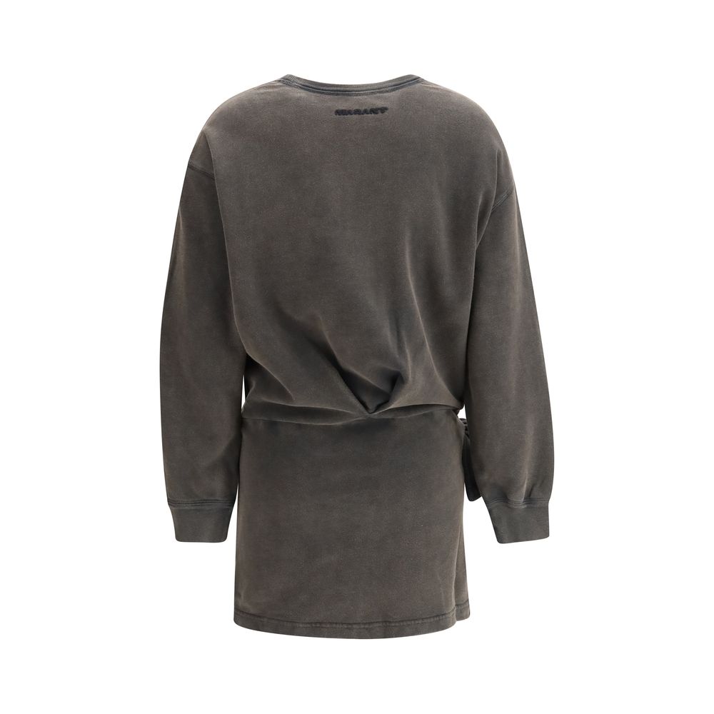 Abito casual in cotone grigio Marant Etoile