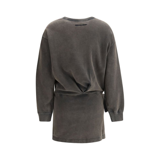 Abito casual in cotone grigio Marant Etoile