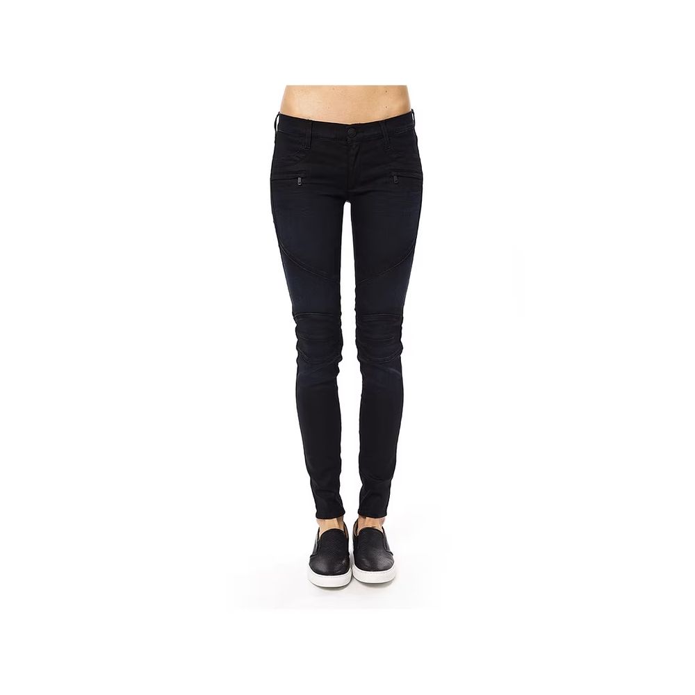 Gas Blue Cotton Skinny Pants