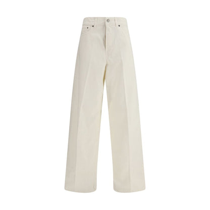 Jeans dritti in cotone bianco Haikure