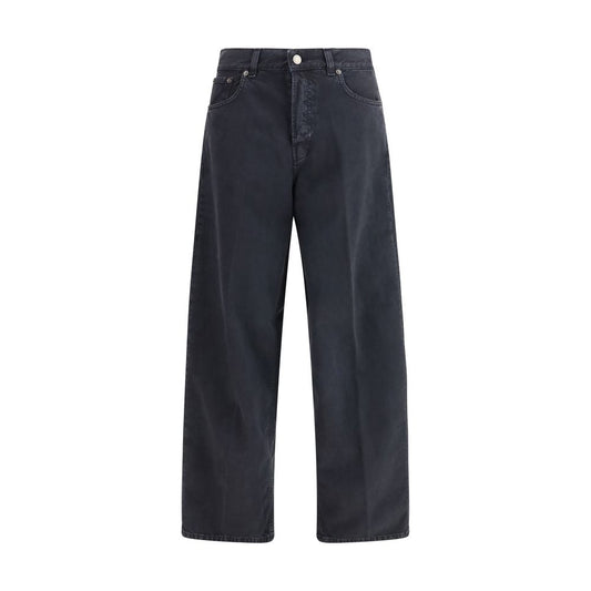 Jeans a gamba dritta in cotone nero Haikure