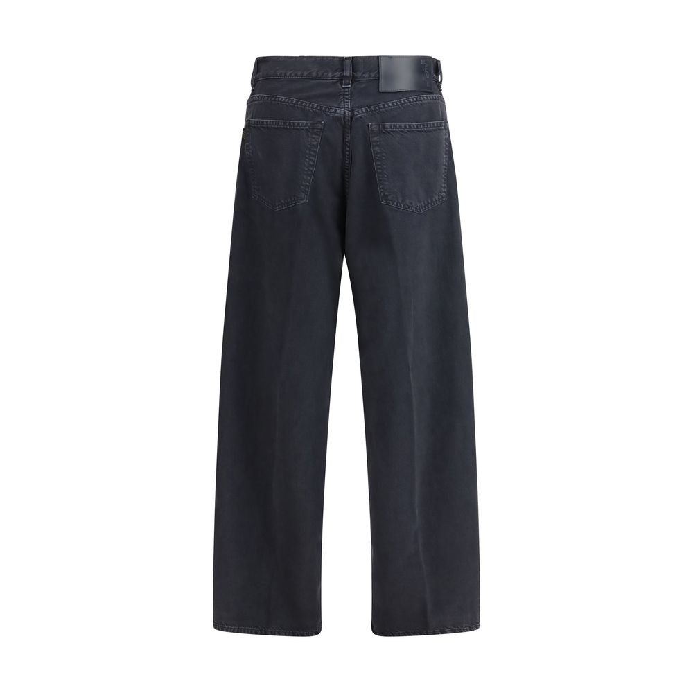 Jeans a gamba dritta in cotone nero Haikure