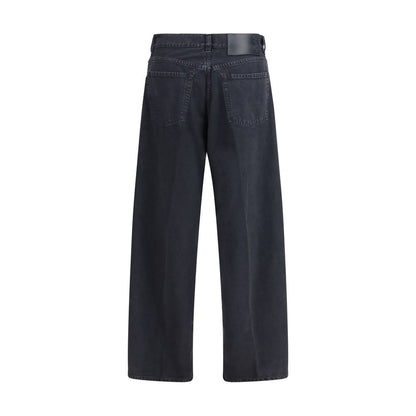 Jeans a gamba dritta in cotone nero Haikure