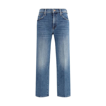 Jeans in cotone blu denim Mother Relaxed Fit