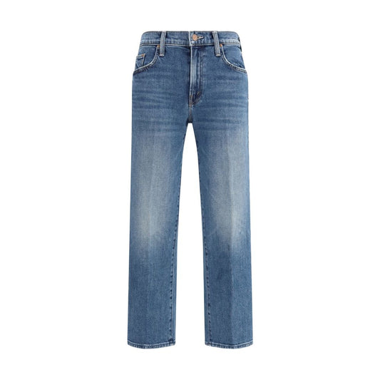 Jeans in cotone blu denim Mother Relaxed Fit