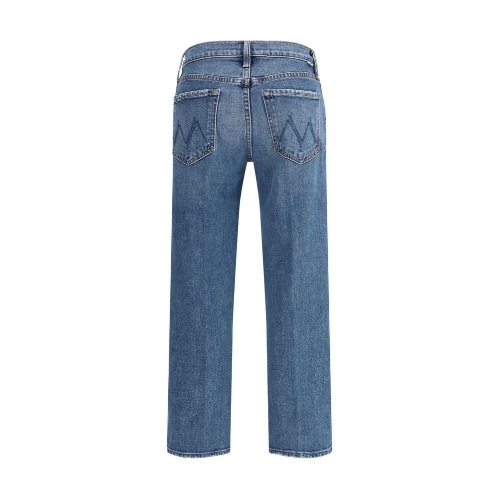 Jeans in cotone blu denim Mother Relaxed Fit
