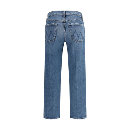 Jeans in cotone blu denim Mother Relaxed Fit