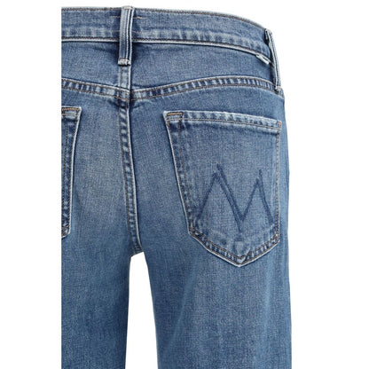 Jeans in cotone blu denim Mother Relaxed Fit