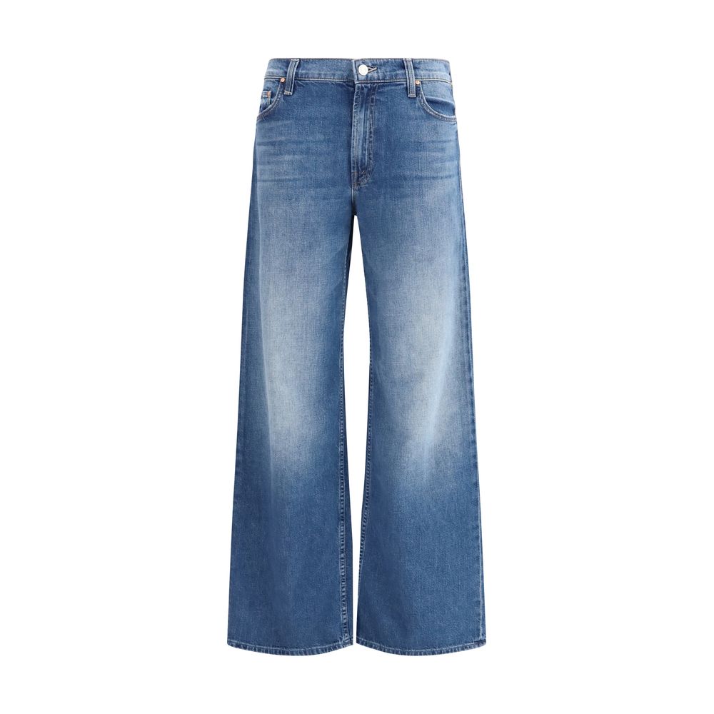 Jeans svasati in cotone blu denim Mother