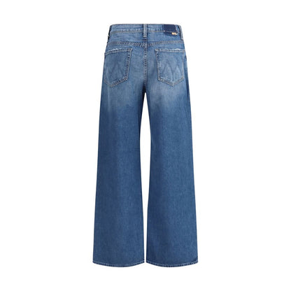 Jeans svasati in cotone blu denim Mother