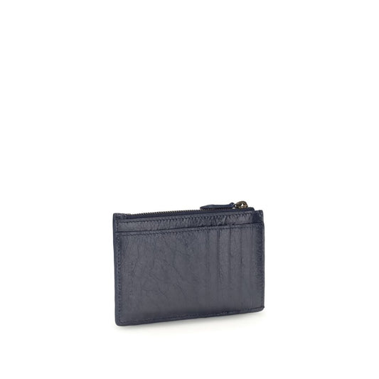 Portafoglio Balenciaga Ovis Aries Aries in agnello blu