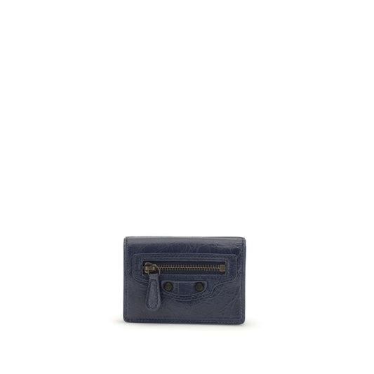 Portafoglio Balenciaga Ovis Aries Aries in agnello blu