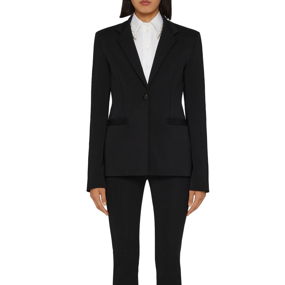 Blazer nero in elastan Givenchy
