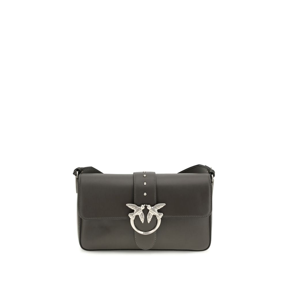 Borsa a tracolla in pelle bicolore PINKO