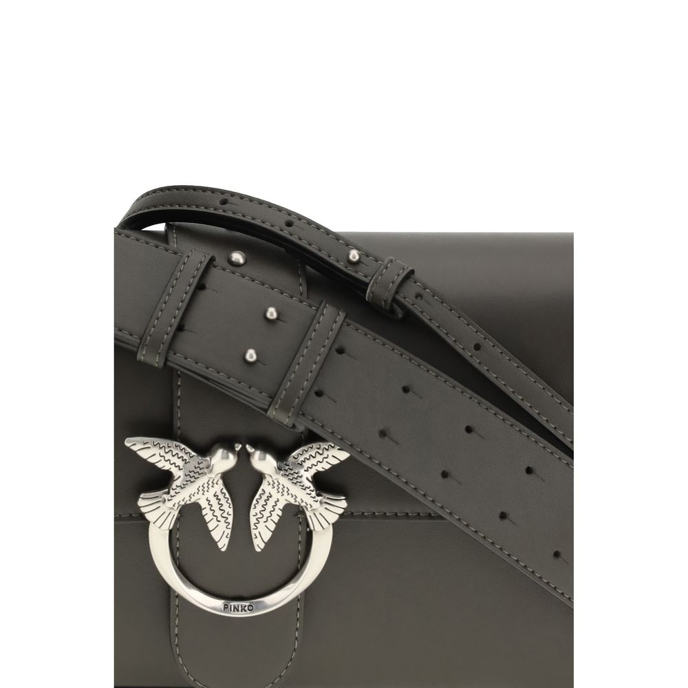 Borsa a tracolla in pelle bicolore PINKO
