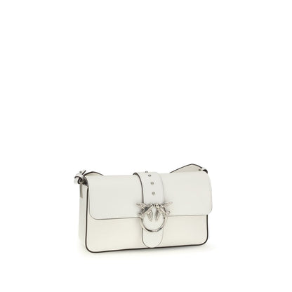Borsa a tracolla in pelle bianca PINKO