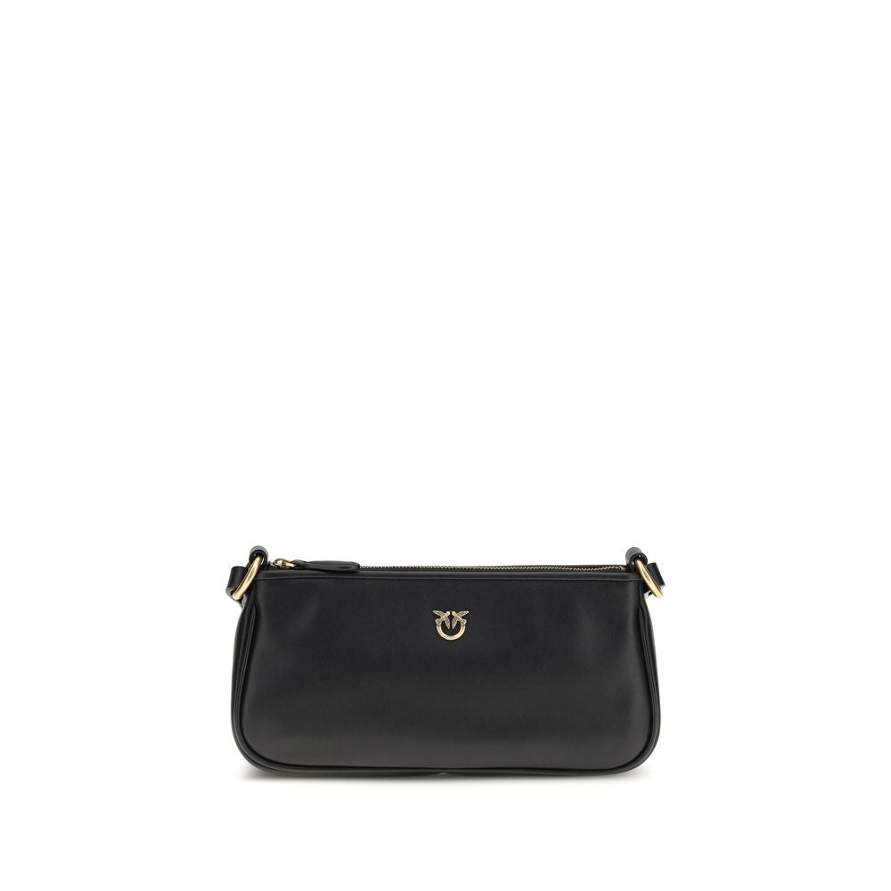 Borsa a tracolla PINKO Bos Taurus in pelle di vitello nera