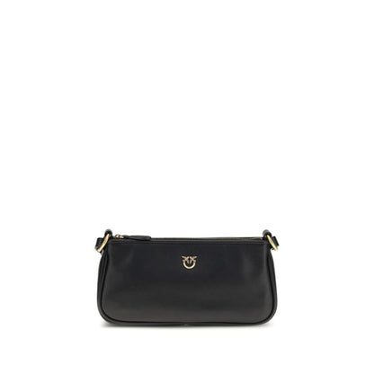 Borsa a tracolla PINKO Bos Taurus in pelle di vitello nera