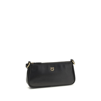 Borsa a tracolla PINKO Bos Taurus in pelle di vitello nera