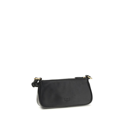 Borsa a tracolla PINKO Bos Taurus in pelle di vitello nera