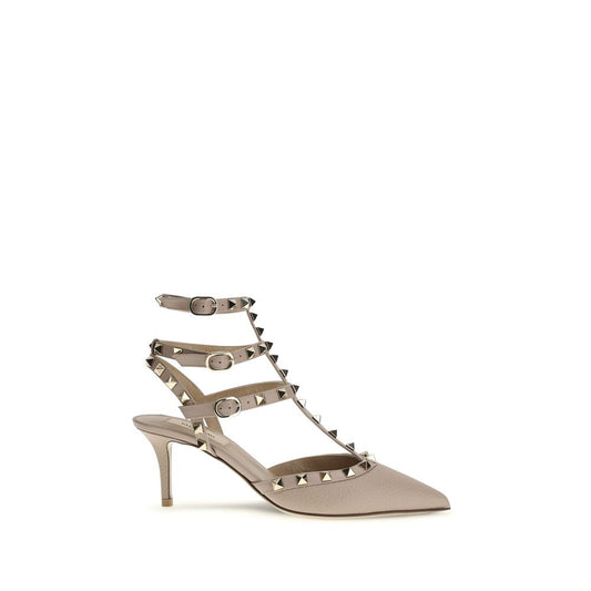 Valentino Garavani - Décolleté Taurus Bos in pelle di vitello grigia
