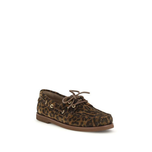 Gianvito Rossi Multicolor Calf Leather Bos Taurus Slip-On Loafers