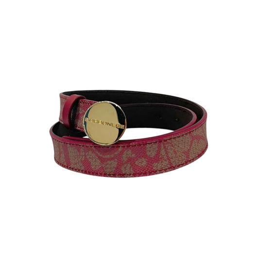 Cintura da donna in vera pelle rossa Borbonese