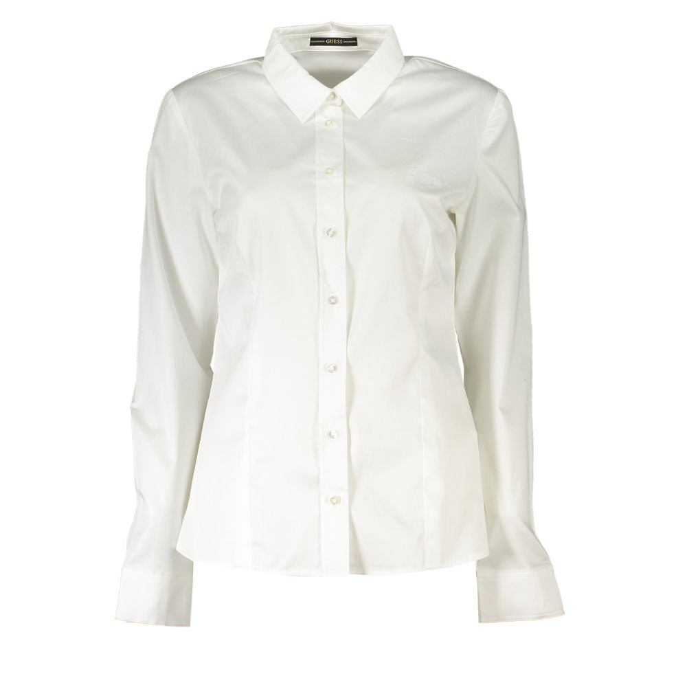 Camicia da donna in cotone bianco Guss Jeans