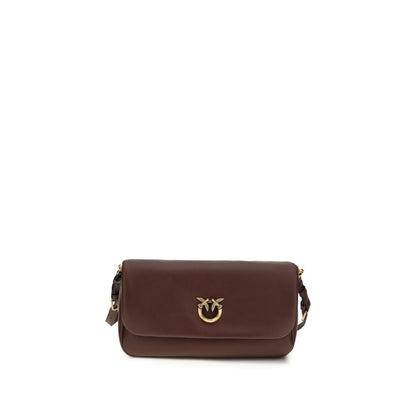Borsa a tracolla PINKO Bos Taurus in pelle di vitello marrone