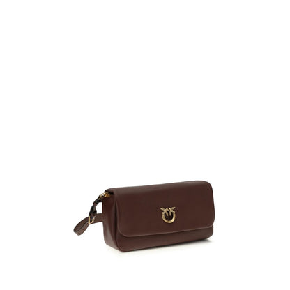 Borsa a tracolla PINKO Bos Taurus in pelle di vitello marrone