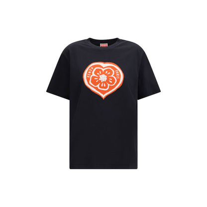 T-shirt nera in cotone Kenzo