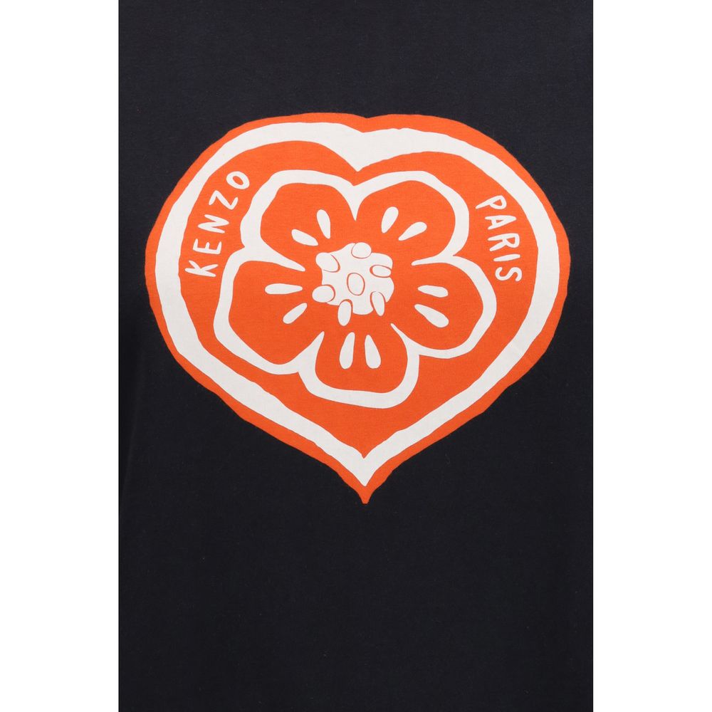 T-shirt nera in cotone Kenzo