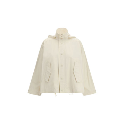 Fabiana Filippi Cappotto antipioggia in cotone beige