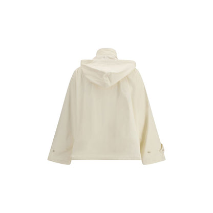 Fabiana Filippi Cappotto antipioggia in cotone beige