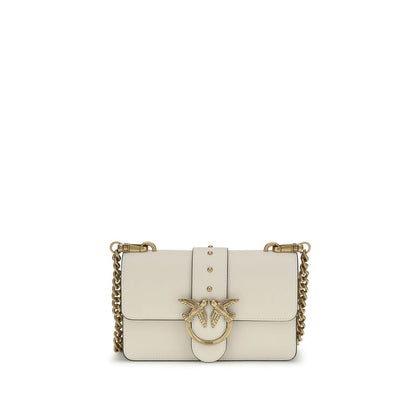 Borsa a tracolla PINKO Bos Taurus in pelle di vitello beige
