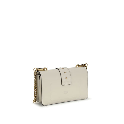 Borsa a tracolla PINKO Bos Taurus in pelle di vitello beige